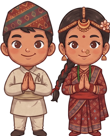 Namaste illustration welcoming learners
